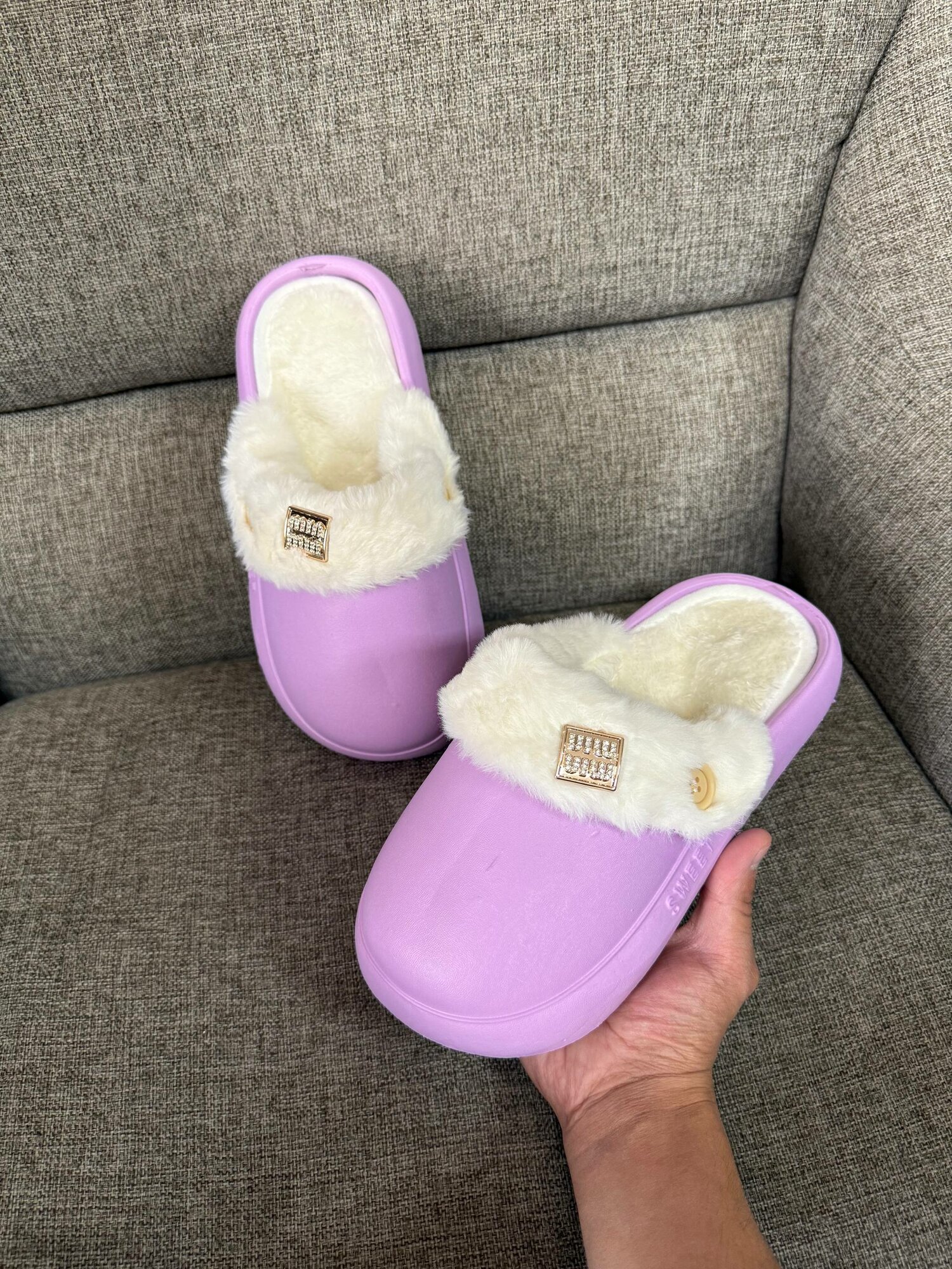 Тапочки, размер 38-39, фиолетовый