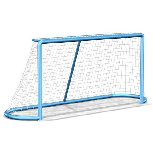 фото Сетка для хоккейных ворот 1 шт, размер 2*4,5 м, толщина нити 2,2 мм (веревка в комплекте) спортпик