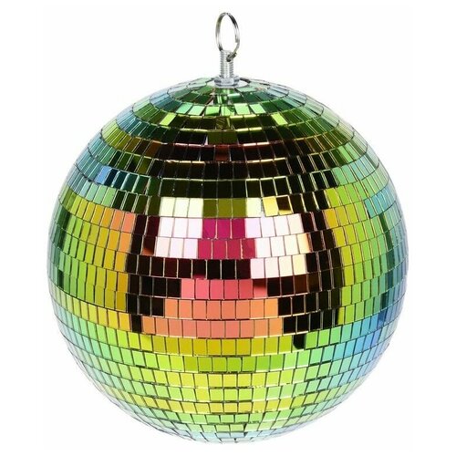 фото Ёлочный и интерьерный шар зеркальное диско, пенополистирол, стекло, радужный, 120 мм, koopman international