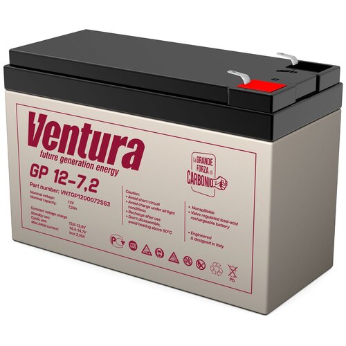 Аккумуляторная батарея Ventura GP 12-7.2 12В 7.2 А·ч аккумуляторная батарея ventura gp 12 100 12в 107 а·ч