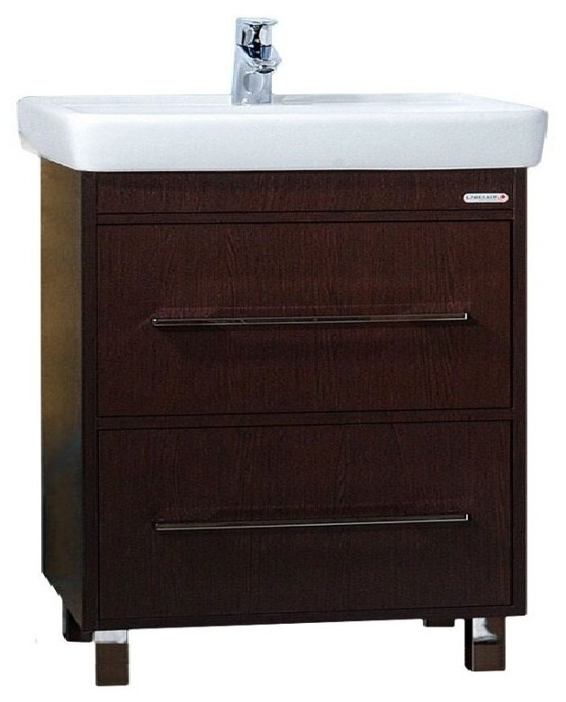 фото Тумба с раковиной Бриклаер Чили 80 венге