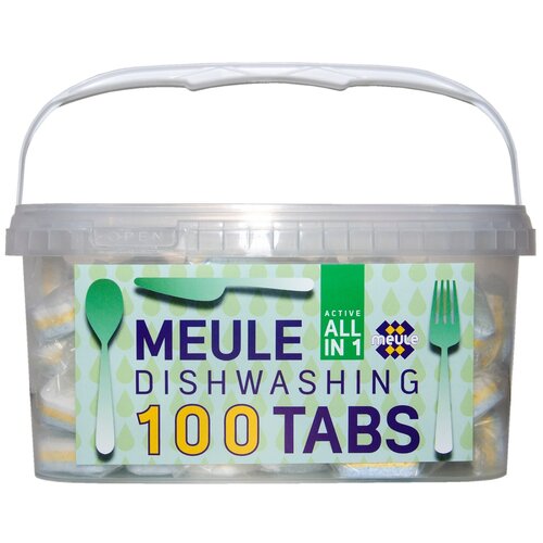 Таблетки “MEULE” All in 1 для мытья посуды в посудомоечной машине. Упаковка 100 шт