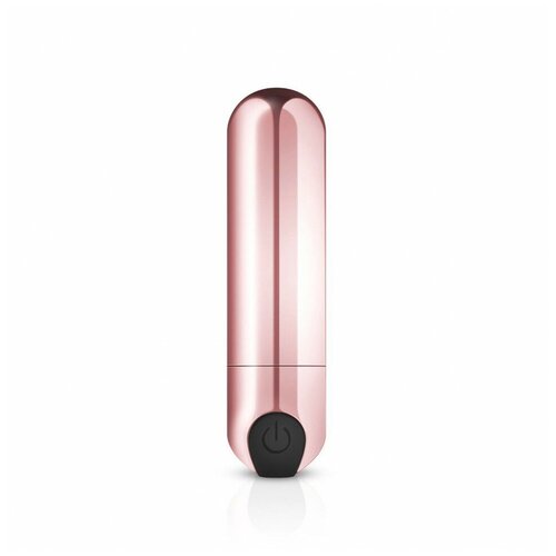 Золотистая вибропуля Rosy Gold Bullet Vibrator - 7,5 см.