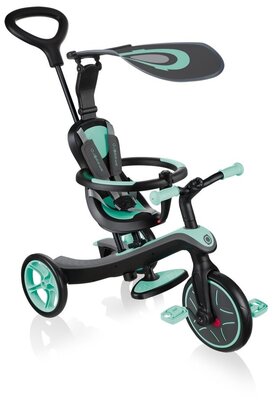 Детские трехколесные велосипеды, самокаты с сиденьем и беговелы для малышей GLOBBER EXPLORER TRIKE 4-в-1 632-206 Цвет-Mint