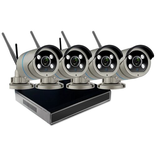 Цифровой Wi-Fi комплект видеонаблюдения на 4 камеры со звуком Millenium LS48