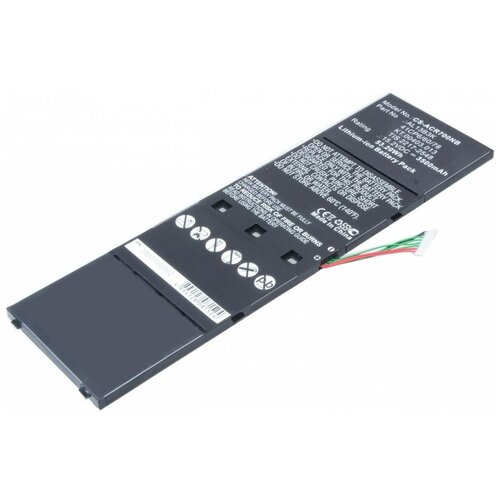 Аккумулятор для Acer V5-553, ES1-511, E5-573 AL13B3K (15V 3510mAh) аккумулятор для ноутбука acer v5 553 es1 511 e5 573 15v 3510mah 53wh 15 2v