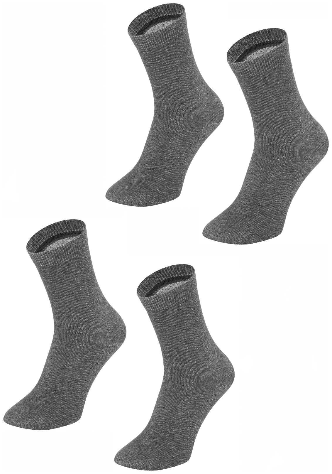 Носки Larma Socks, комплект, 2 пары, размер 41-42, серый меланж