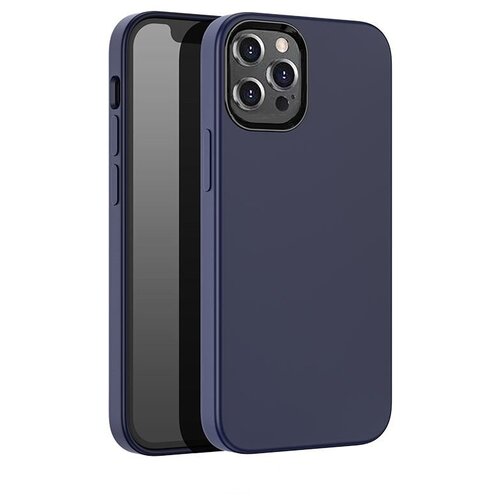 Чехол силиконовый для iPhone 13 Pro Max (6.7), Pure series, HOCO, темно-синий чехол для iphone 12 pro max 6 7 pure series protective case hoco black