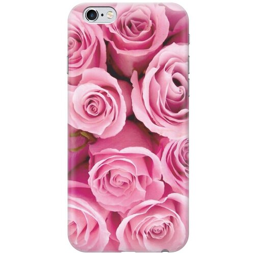 фото Gosso ультратонкий силиконовый чехол-накладка для apple iphone 6s / 6 с принтом "букет роз"