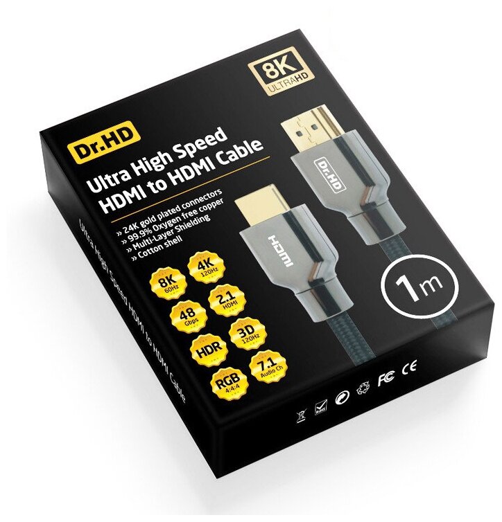 Dr. HD 8K HDMI 2.1 кабель 1 м Dr. HD