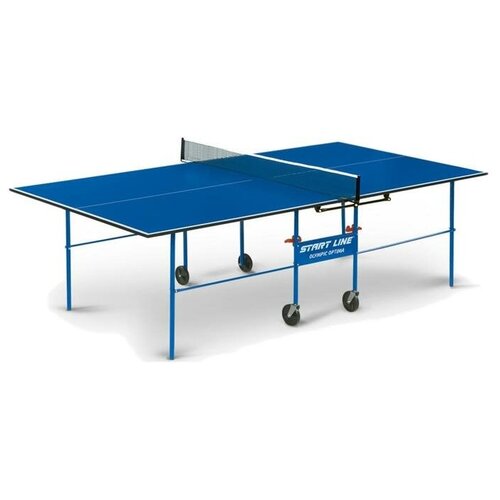 Стол теннисный Start line Olympic Optima BLUE с сеткой start line стол теннисный start line olympic optima blue с сеткой