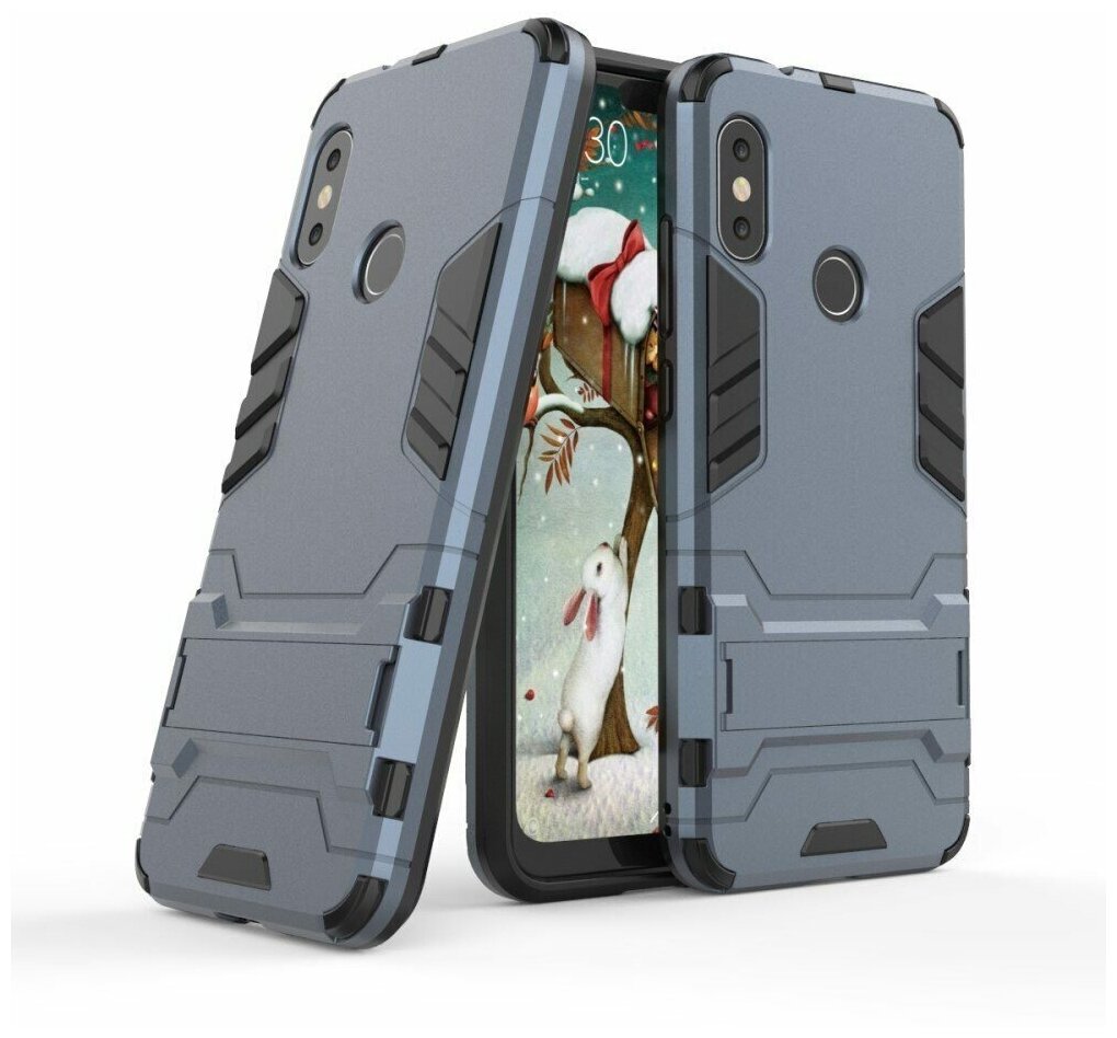 Чехол Duty Armor для Xiaomi Redmi 6 Pro / Mi A2 Lite (темно-синий)