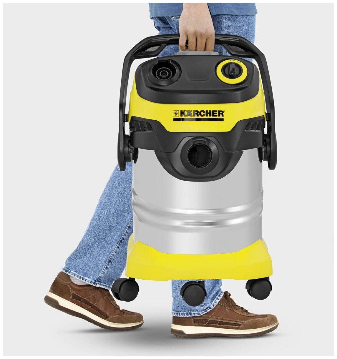 Строительный пылесос Karcher WD 5 S V-25/5/22 желтый (1.628-350.0) - фото №9