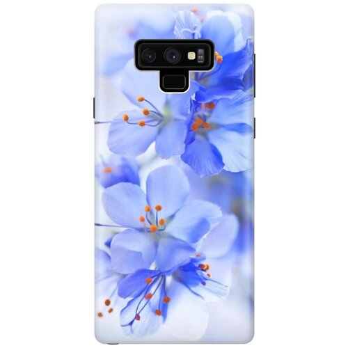 Ультратонкий силиконовый чехол-накладка для Samsung Galaxy Note 9 с принтом Лазурные орхидеи ультратонкий силиконовый чехол накладка для samsung galaxy j2 2018 с принтом лазурные орхидеи