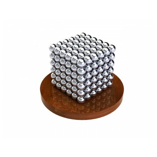 Купить Магнитный конструктор Неокуб 216 шариков 5 мм Neocube (стальной)/Неокуб стальной, серебристый, металл/магнит