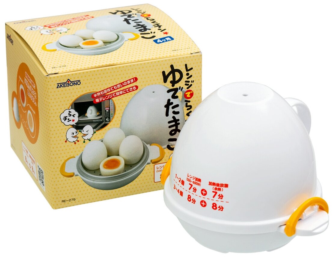 Яйцеварка для СВЧ на 4 яйца 18х16х13,1 см Akebono - фотография № 8