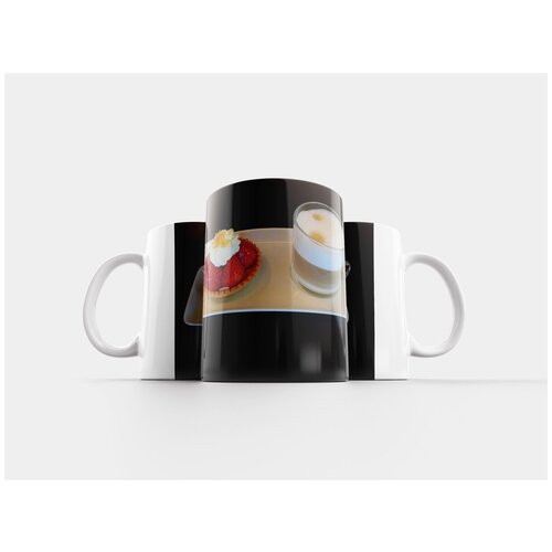 фото Кружка "десерт, кофе, клубничный пирог" 320 мл lotsprints