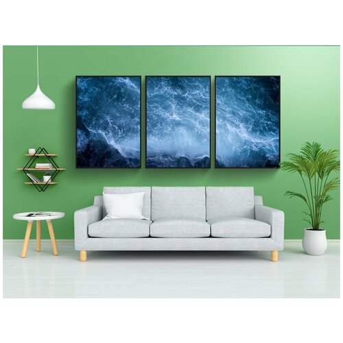 фото Набор модулных постеров для интерьера "океан, море, вода" 60x90 см. в тубусе, без рамки lotsprints