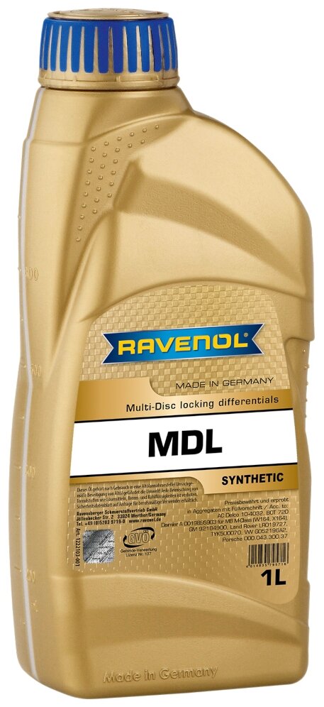 Масло трансмиссионное RAVENOL MDL