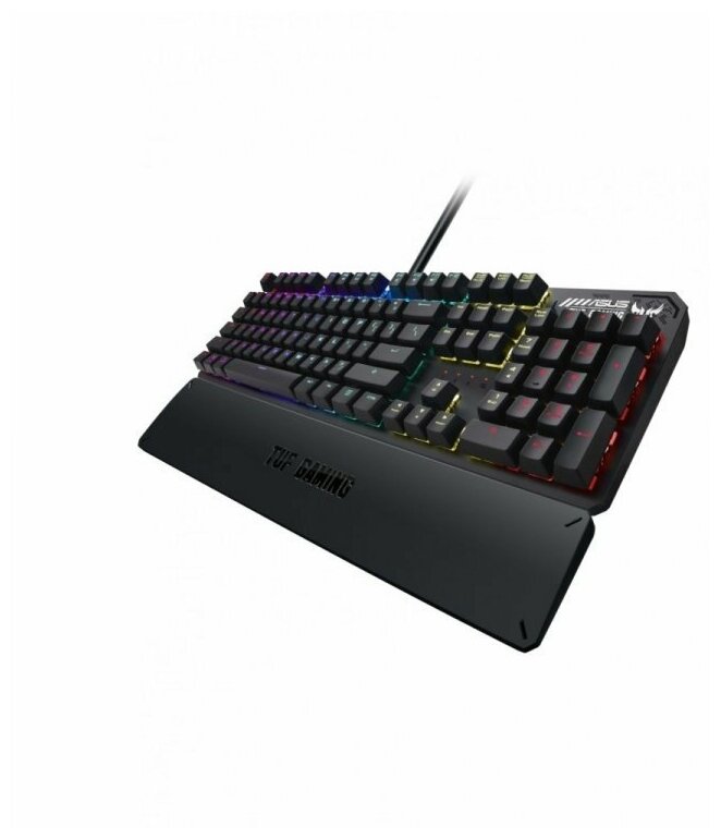 Клавиатура ASUS TUF Gaming K3 90MP01Q0-BKRA00 чёрная Kaihua RED switch, подставка под запястья, RGB, USB