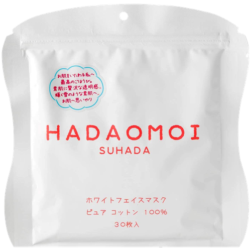 Увлажняющая маска Hadaomoi Suhada White Face Mask с отбеливающим эффектом для лица со стволовыми клетками (30 шт.)