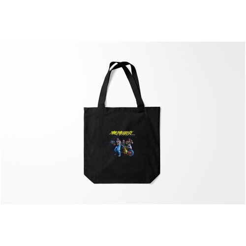 фото Сумка-шоппер / 40х40 см / геймерам / cyberpunk 2077 киберпанк z burnettie