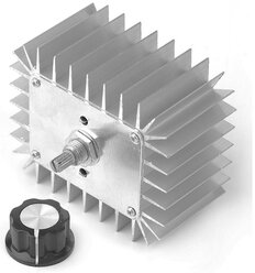 Симисторный SCR регулятор переменного напряжения, мощности, температуры, света и скорости 5000 Вт 220В (У)