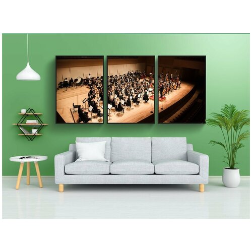фото Набор модулных постеров для интерьера "оркестр, центр искусств соннам, рычать" 60x90 см. в тубусе, без рамки lotsprints