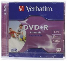 Диск VERBATIM DVD+R 16x 4.7Gb PhotoPrint