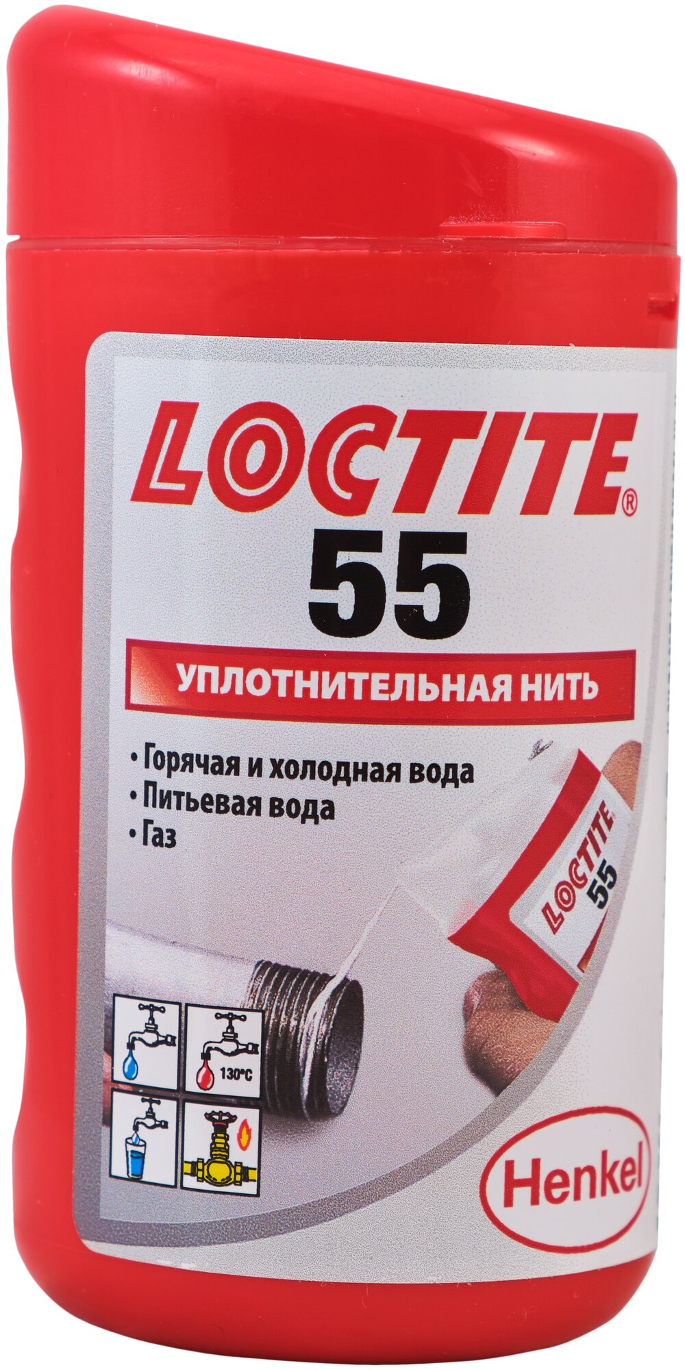 Нить герметизирующая для газа и питьевой воды LOCTITE 55 160м