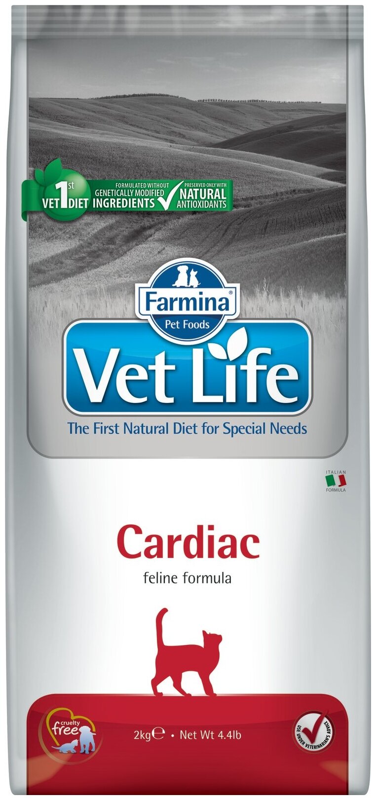 Корм Farmina Vet Life Cardiac для кошек при сердечно-сосудистых заболеваниях, 2 кг - фотография № 4