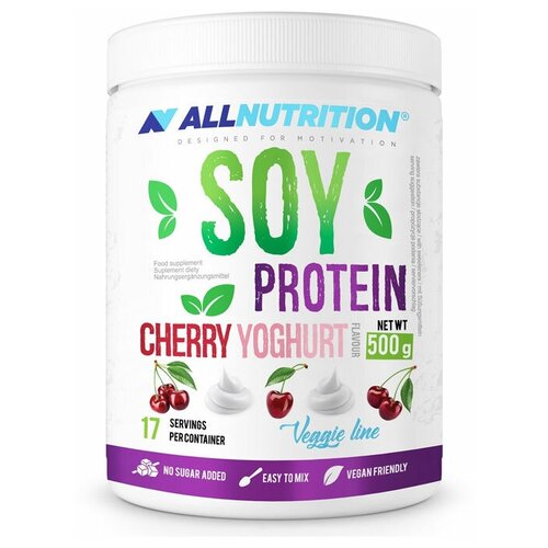 All Nutrition, Soy Protein, 500г (Белый шоколад-ананас) изолят соевого белка atletic food soy protein isolate 3000 г шоколад 3 шт по 1 кг