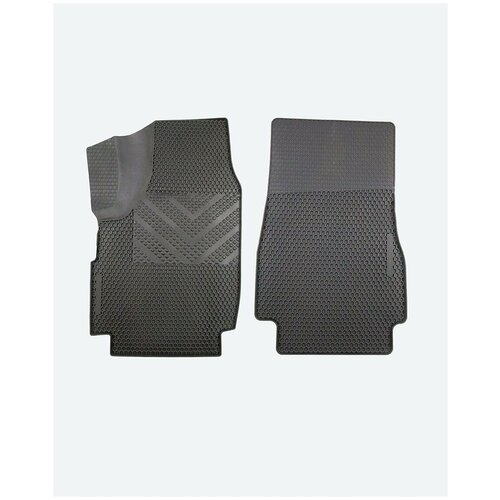 Коврики Автодрайвер для ВАЗ Lada Лада Нива 2121 Niva 1977-н. в передние резиновые соты с бортом