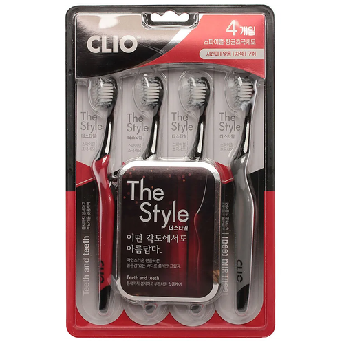 Набор щеток зубных Clio Набор щеток зубных The Style Toothbrush, 4 шт