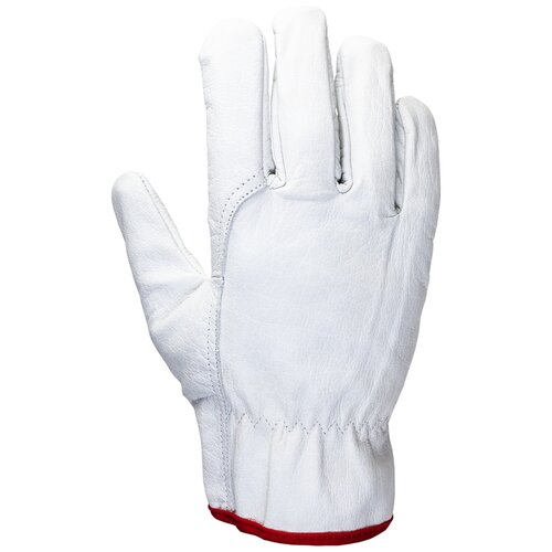 Перчатки рабочие JetaSafety JLE421 кожаные белые (размер 9, L) 1420357