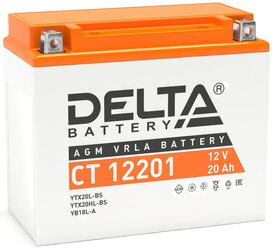 Мото аккумулятор DELTA Battery CT 12201 20 А·ч