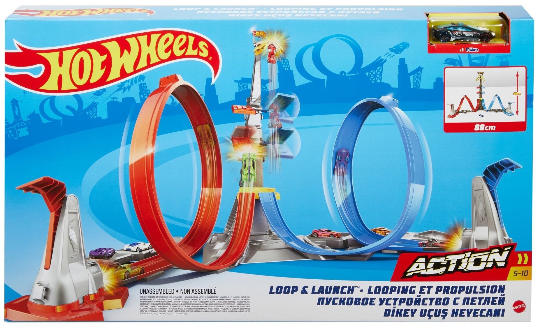 Игровой набор Hot Wheels Экшн Автотрек Небесное противостояние - фото №1