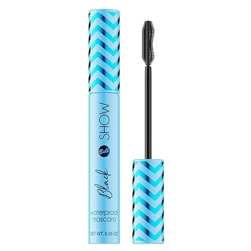 Тушь для ресниц `BELL` BLACK SHOW WATERPROOF MASCARA тон 001 черная водостойкая объем и удлинение