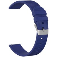 Ремешок силиконовый GSMIN Italian Collection 20 для Samsung Galaxy Watch 4 40мм (Синий)