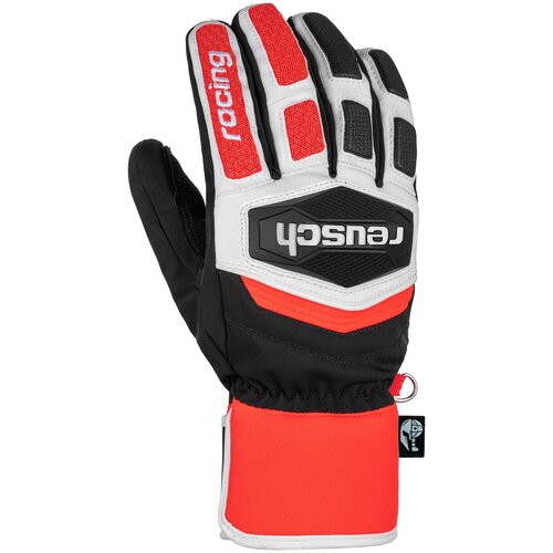 фото Перчатки горнолыжные reusch 2021-22 worldcup warrior r-tex xt black/white/fluo red (inch (дюйм):10.5)