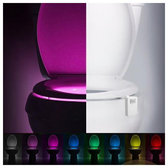 Подсветка с датчиком движения для унитаза LED Light Bowl 8 цветов (Мультиколор) - фотография № 9