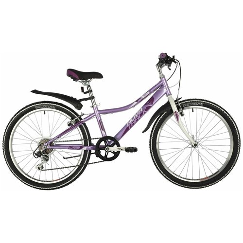 Подростковый велосипед Novatrack Alice 24, год 2021, ростовка 12, цвет Фиолетовый