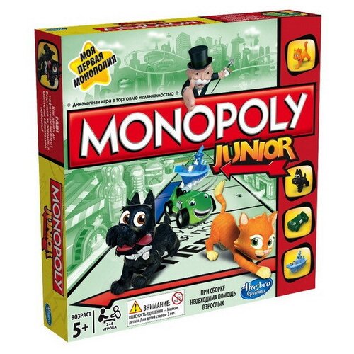 Моя первая монополия детская настольная игра Hasbro Games A6984 настольная игра hasbro игры моя первая игра в жизнь