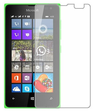 Microsoft Lumia 435 защитный экран Гидрогель Прозрачный (Силикон) 1 штука