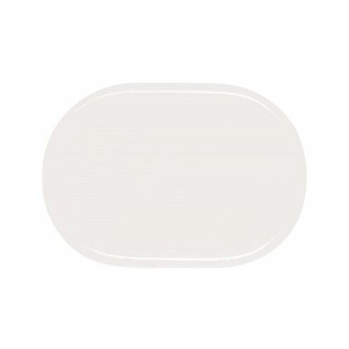 Салфетка овальная PVC Uni, размер 28x40 см, цвет белый 3581101