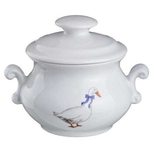 горшок для запекания гуси 750 мл 17х14 см высота 14 см