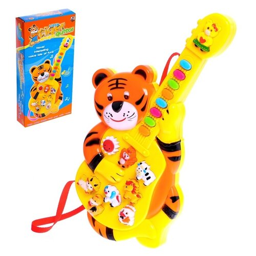 Гитара Сима-ленд Тигрёнок 6975768 музыкальная игрушка гитара тигрёнок звуковые эффекты