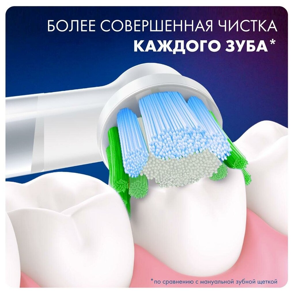 Насадки для зубной щетки Oral-B Pro Precision Clean, белые, 2 шт. - фотография № 4