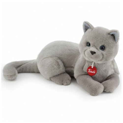 Серый кот Селестино лежачий 44 см мягкая игрушка для детей от 3 лет 21039