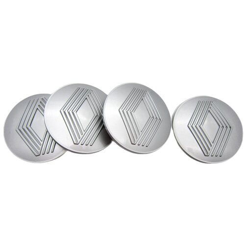 Колпачок заглушка для литого диска КиК Рено серебристый комплект 4 шт 1237₽